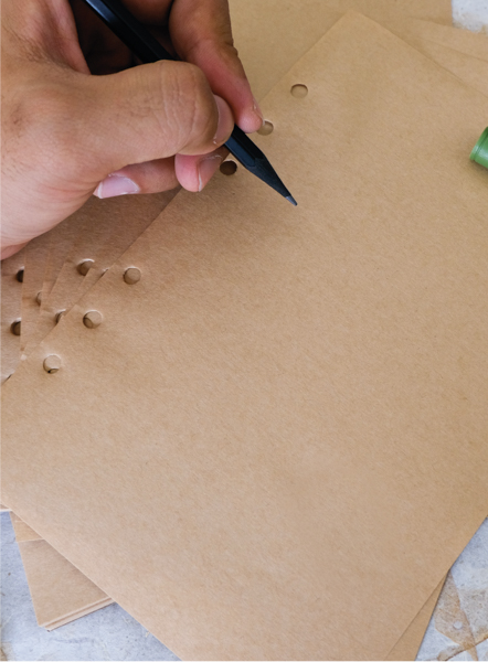 Refill paper A5 กระดาษรีฟิลขนาด A5 กระดาษคราฟท์ ไม่มีเส้น 2