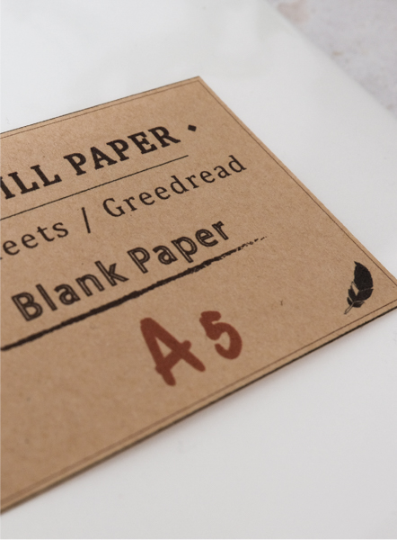 Refill paper A5 กระดาษรีฟิลขนาด A5 กระดาษไม่มีเส้นไม่มีเส้น 2