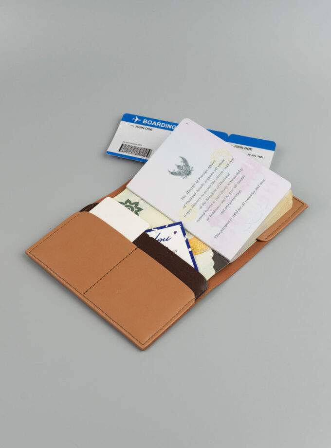 Passport Holder ปกพาสปอร์ตหนังสลักชื่อได้